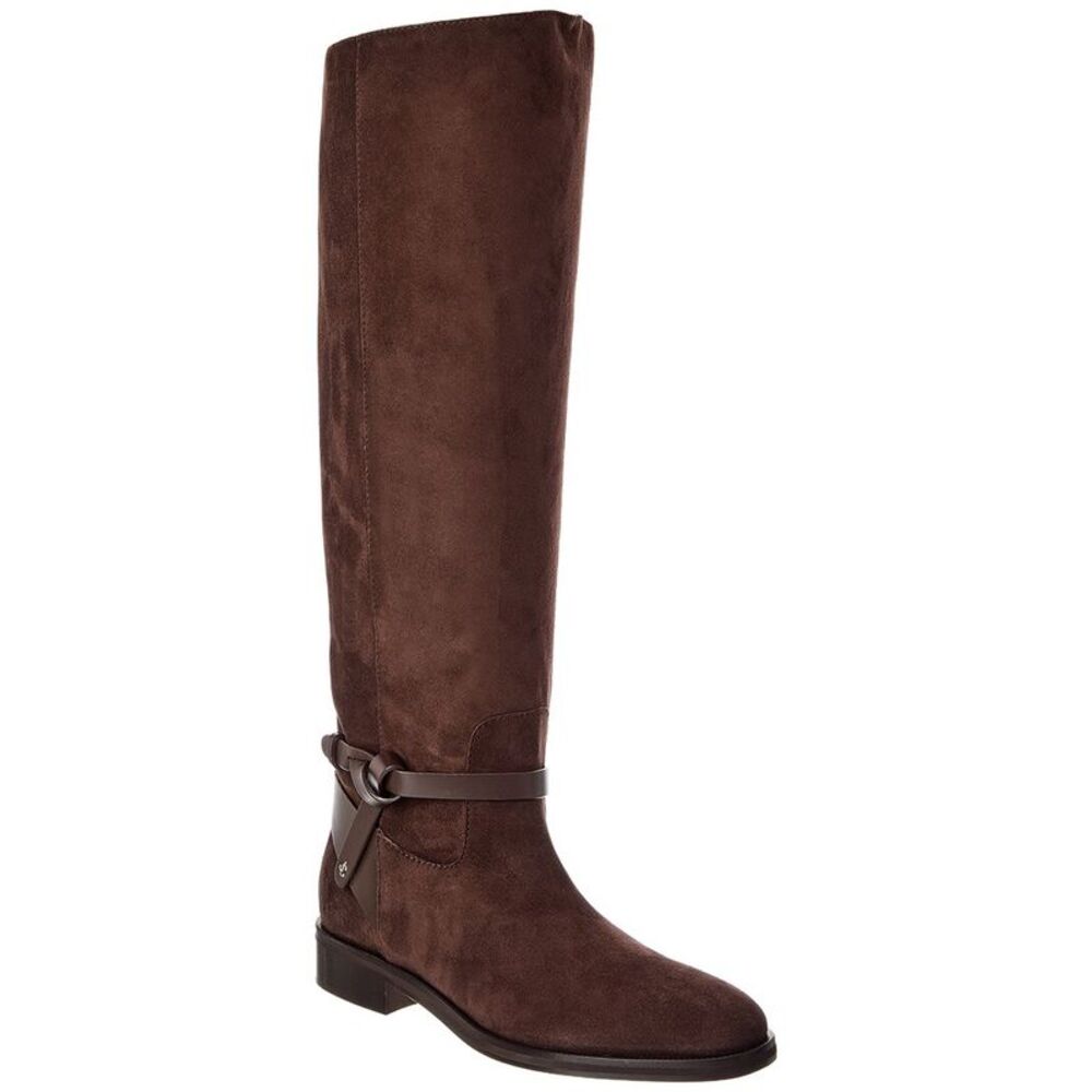 Jimmy Choo Lawton Kb Leather Knee-High Boot, Brown